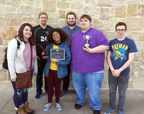 McKendree University debate team members, front row: Rebecca Postula, Adeja Powell, Mitch Deleel, Caden Owens; back row, Brent Nicholson, Zach Schneider.