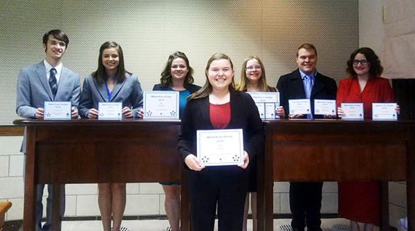 Photo of Spring 2017 Speech and Debate Team