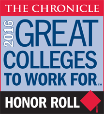 2016 Great Colleges to Work For Honor Roll Badge