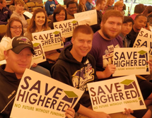 Photo of McKendree Students at SAVE Higher Education Rally