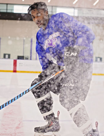 Travis Bobb Playing Ice Hockey